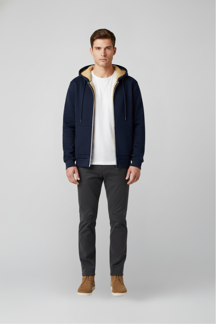 Chaqueta Polar con Capucha