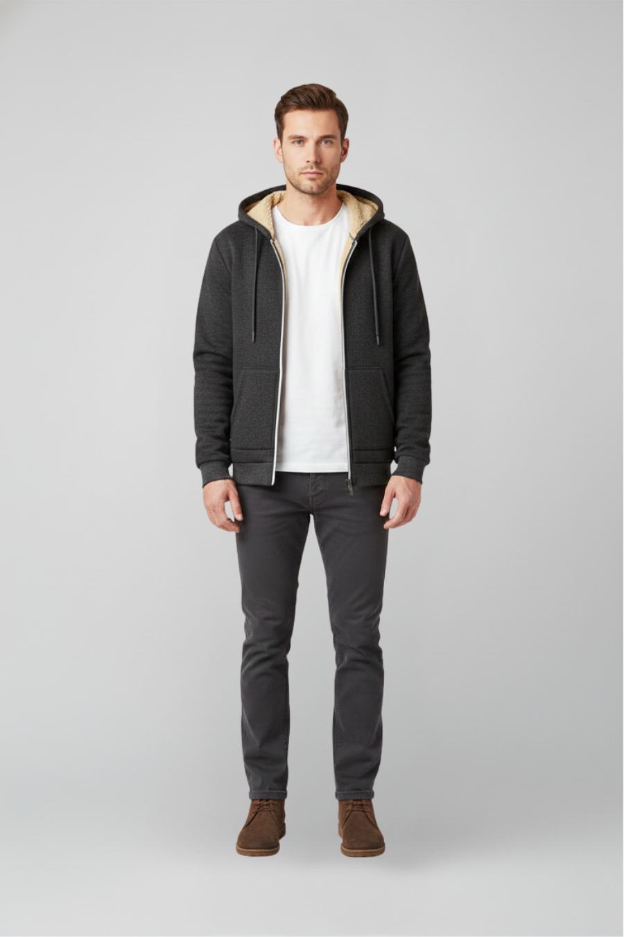 Chaqueta Polar con Capucha