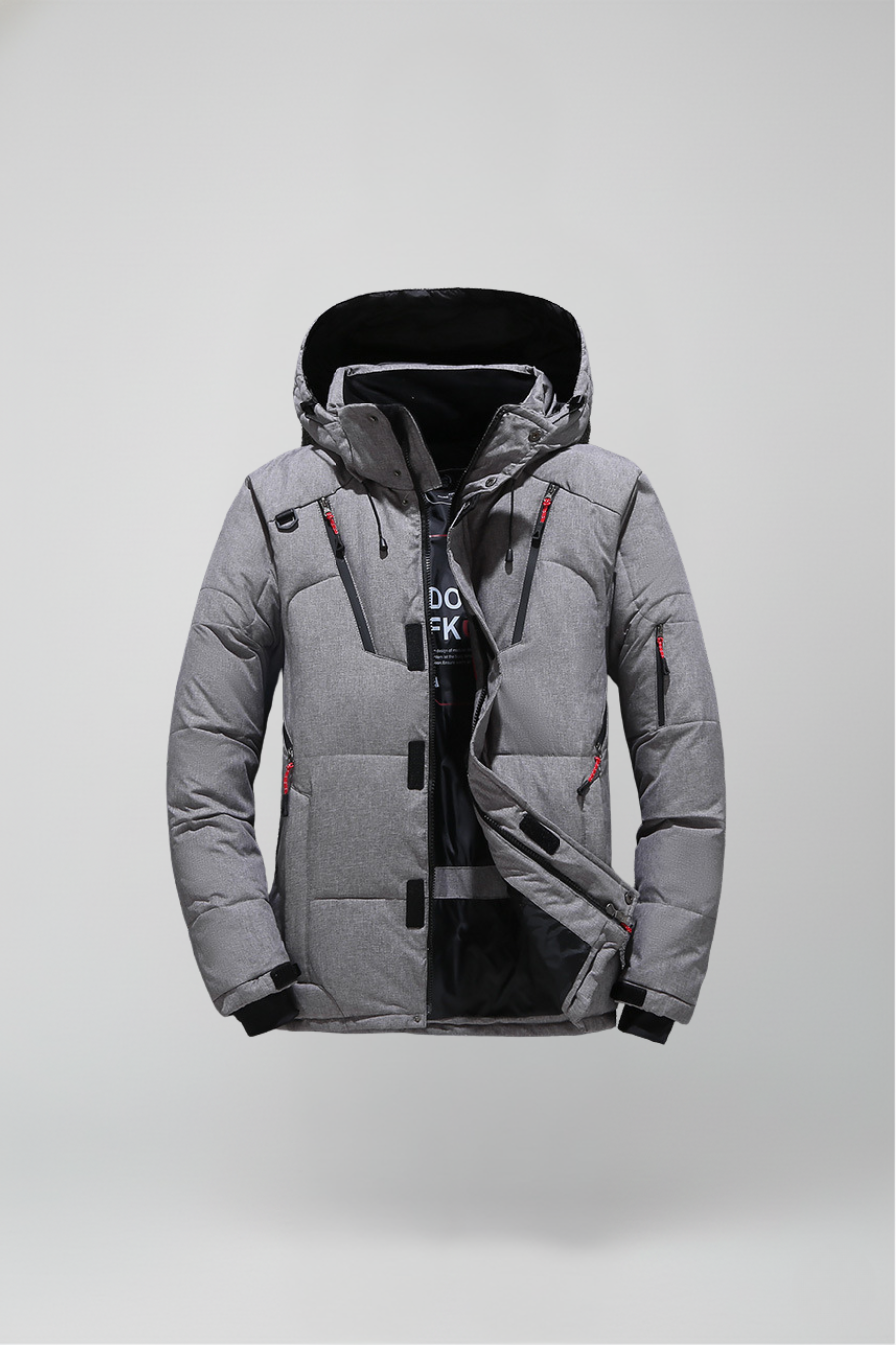 Cazadora Acolchada Urbana con Capucha Desmontable